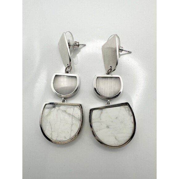 Kendra Scott Luna drop Earrings in gray mix - Picture 1 of 5